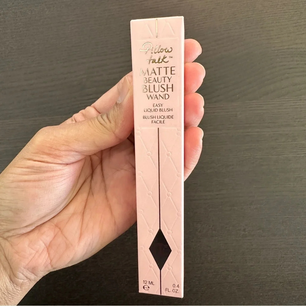 NWT Charlotte Tilbury Matte Beauty Blush Wand - Pillow Talk Peach Pop 12mL